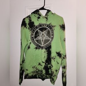Men's Blackcraft Green/Black TyeDye Hoodie